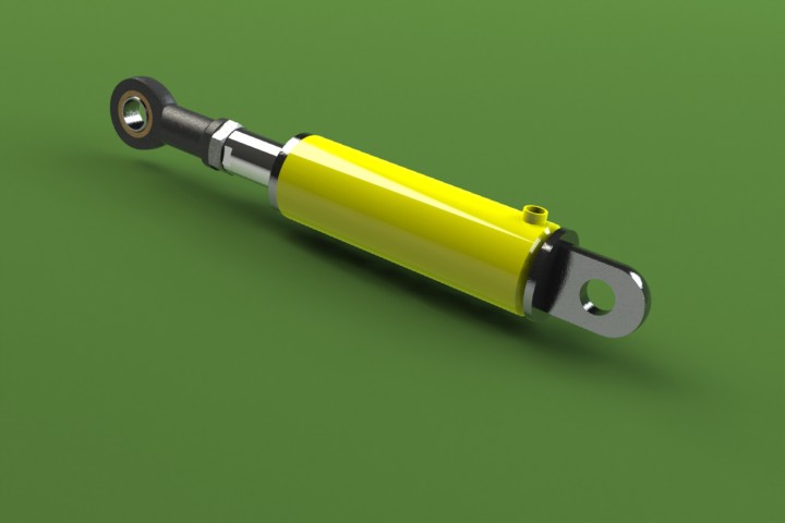 Bản vẽ 3D Xy lanh thủy lực -SolidWorks(TL 070)