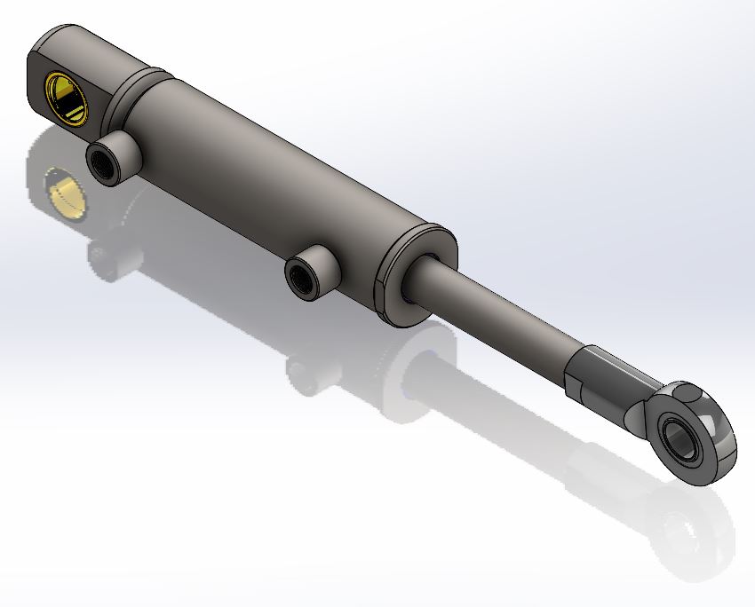 Bản vẽ 3D Xy lanh thủy lực ngắn(TL 04)