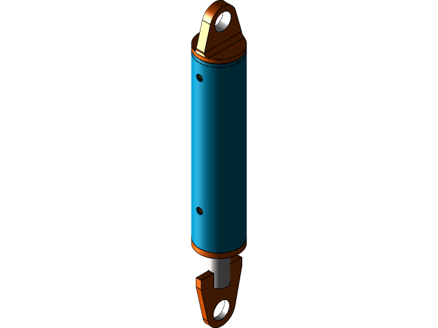 Bản vẽ 3D Xy lanh thủy lực (TL 0100)