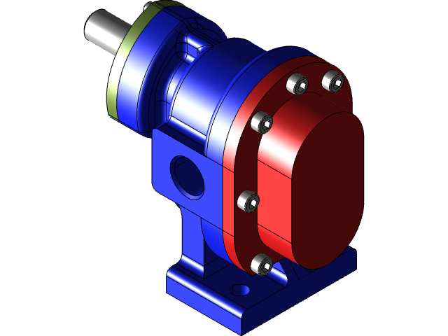 Bản vẽ 3D BƠM BÁNH RĂNG (TL 0130)