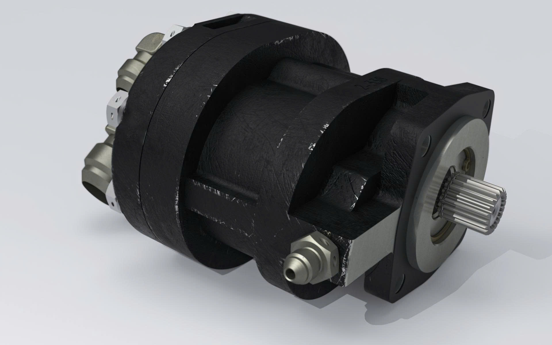 Bản vẽ 3D BƠM BÁNH RĂNG (TL 0160)