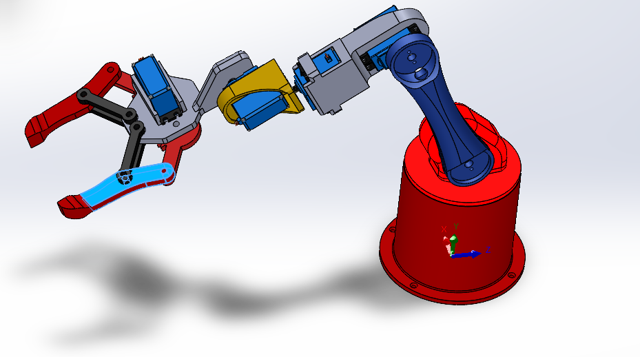 BẢN VE 3D TAY GẮP, CÁNH TAY ROBOT (CN01)