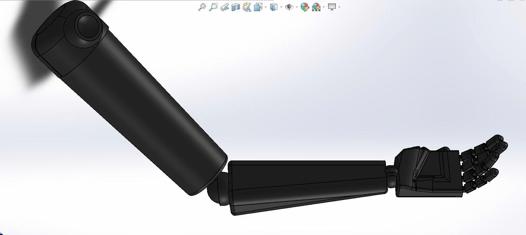 BẢN VE 3D TAY GẮP, CÁNH TAY ROBOT  Bionic Arm Tay máy sinh học (CN 13)