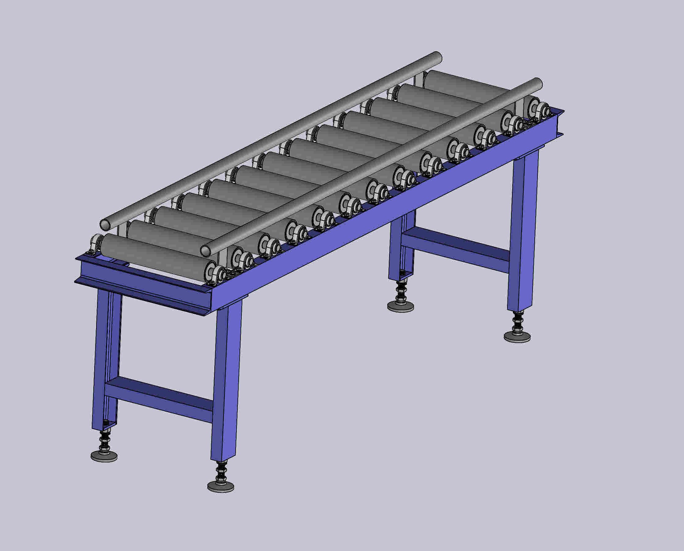 BẢN VE 3D BĂNG TẢI Roller Conveyor (CN 032)