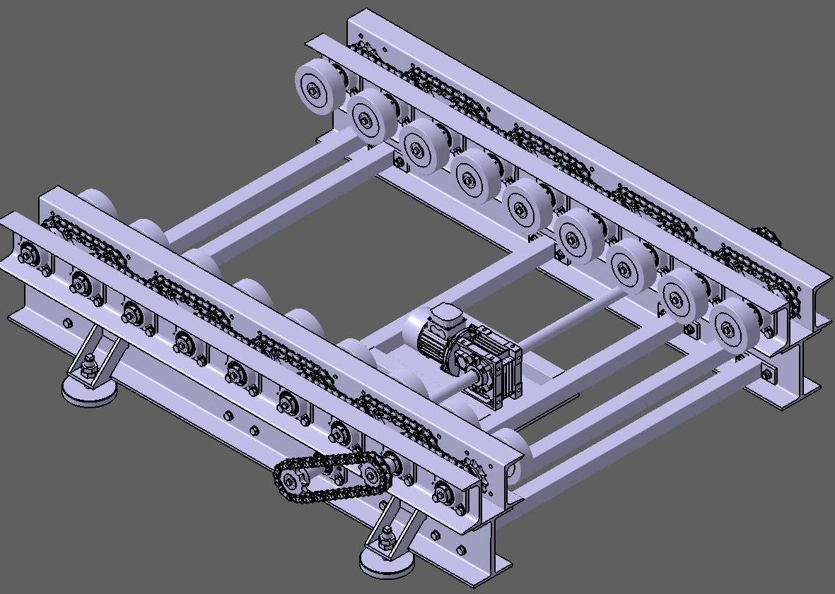 BẢN VE 3D BĂNG TẢI Roller Conveyor (CN 033)