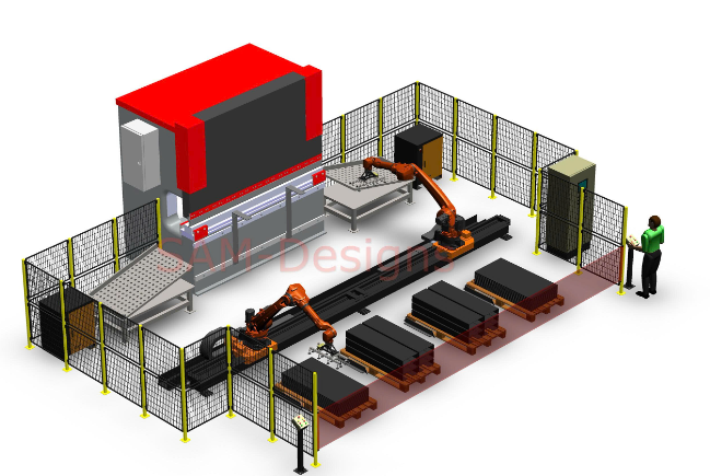 BẢN VẼ 3D CÁNH TAY ROBOT Robotic Bending Station (CN 021)