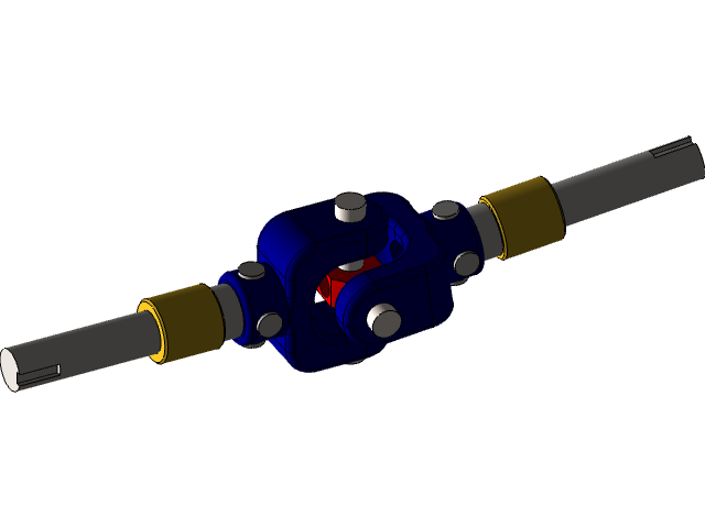 BẢN VE 3D KHỚP NỐI CÁC ĐĂNG (CARDAN) (CK 025)