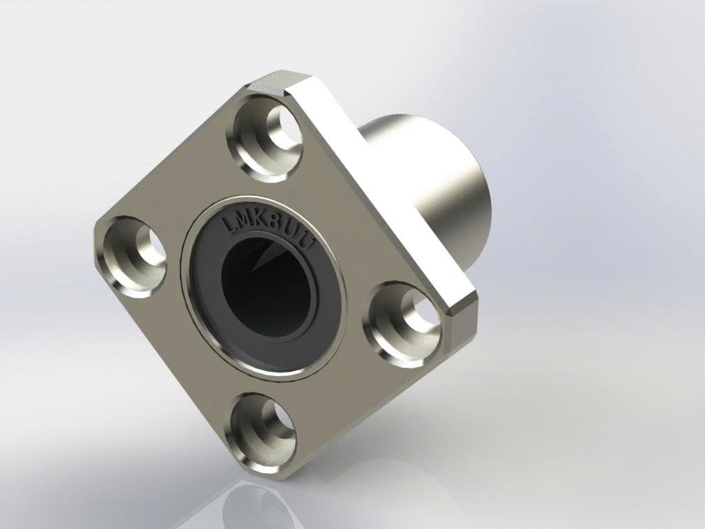 CON TRƯỢT TRÒN LMKBạc trượt Tuyến tính có Mặt Bích Vuông, Dòng LMK, Kích thước từ LMK6UU đến LMK50UU (CK 015)