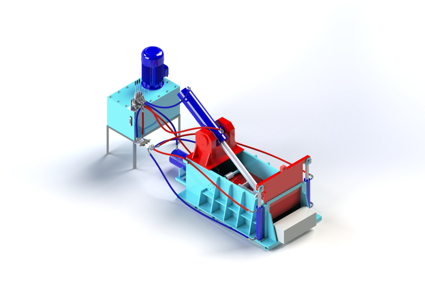 Bản vẽ 3D máy ép thủy lực (TL 044)