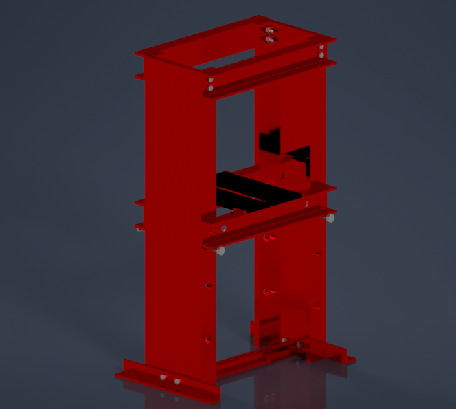 Bản vẽ 3D máy ép thủy lực (TL 050)