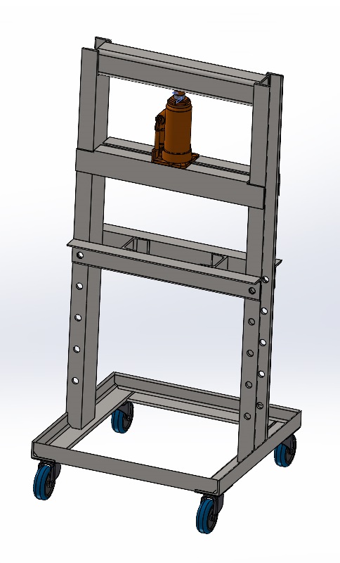 Bản vẽ 3D Máy ép thịt thủy lực (TL 039)