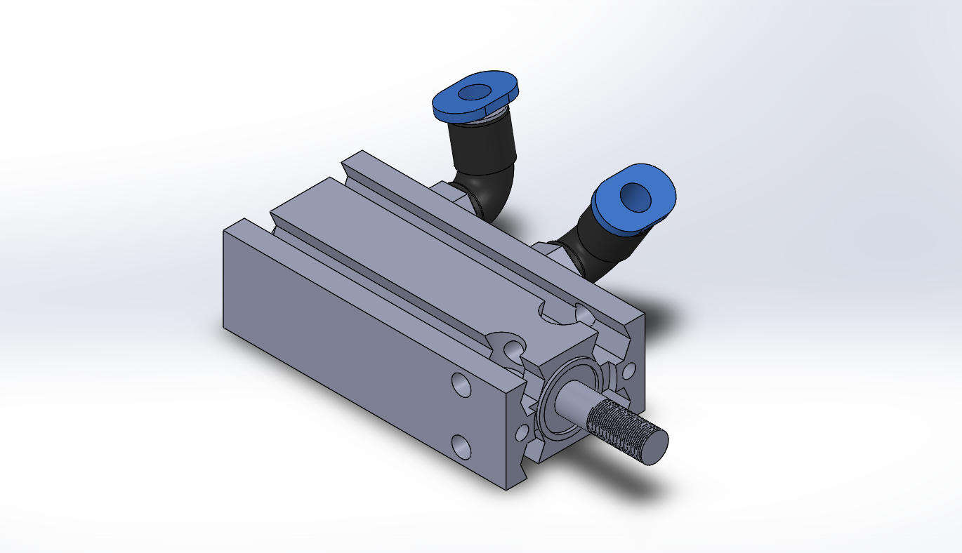 Bản vẽ 3D Xilanh khí nén (TL 057)