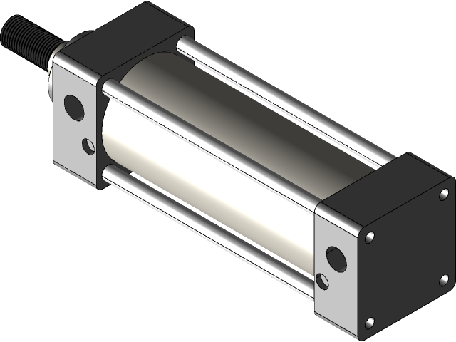 Bản vẽ 3D Xilanh khí nén (TL 058)