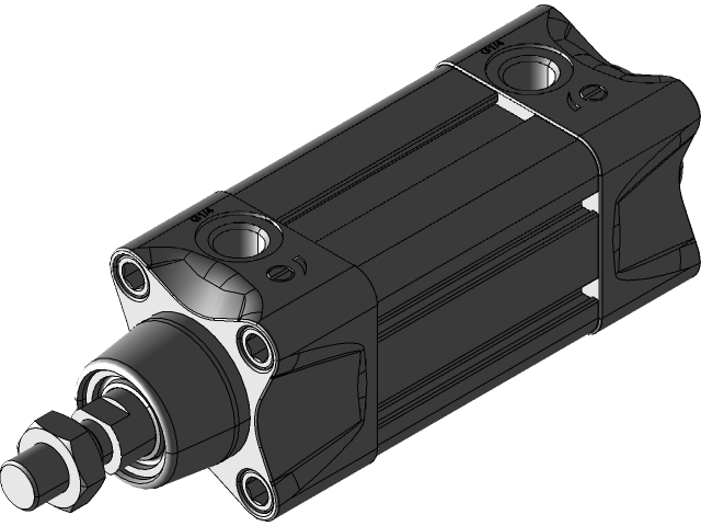 Bản vẽ 3D Xilanh khí nén (TL 075)