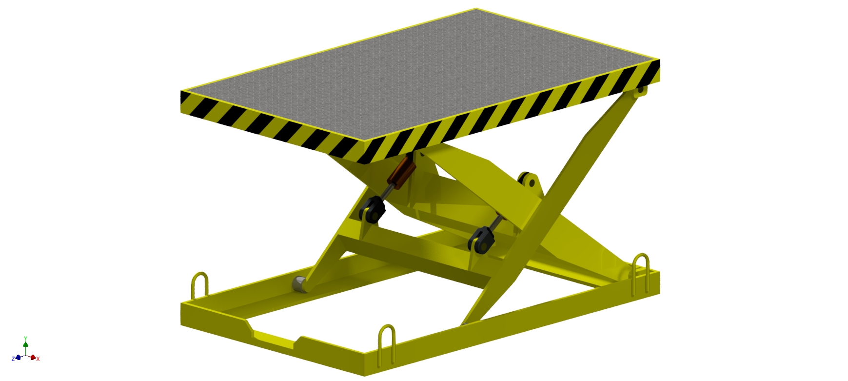 Bản vẽ 3D BÀN NÂNG THỦY LỰC (TL 0115)