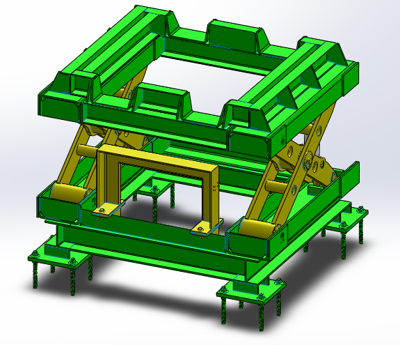 Bản vẽ 3D BÀN NÂNG THỦY LỰC (TL 0124)