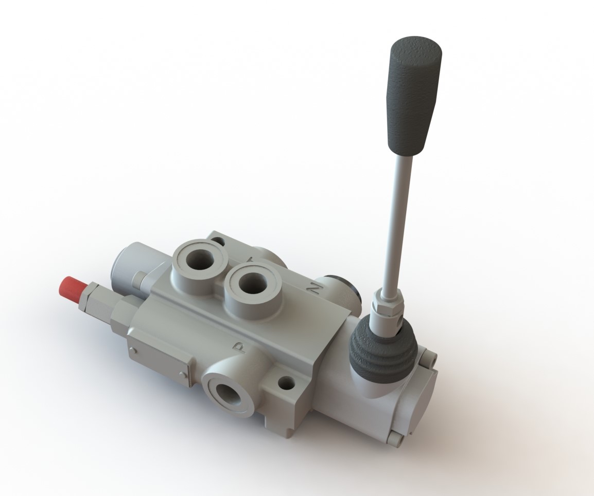 Bản vẽ 3D Van điều khiển hướng P40 (TL 0103)