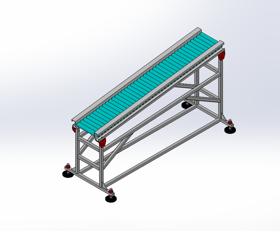 BẢN VE 3D BĂNG TẢI Gravity Roller Conveyor (CN 042)
