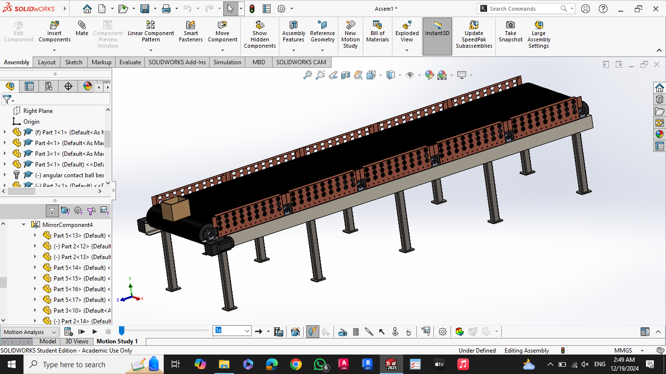 BẢN VE 3D BĂNG TẢI Automated Cnveyor Belt System (CN 069)