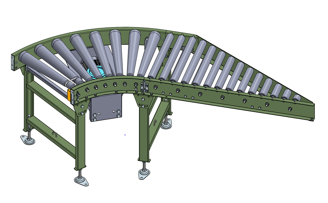 BẢN VE 3D BĂNG TẢI ROLLER CONVEYOR 30 (CN 039)