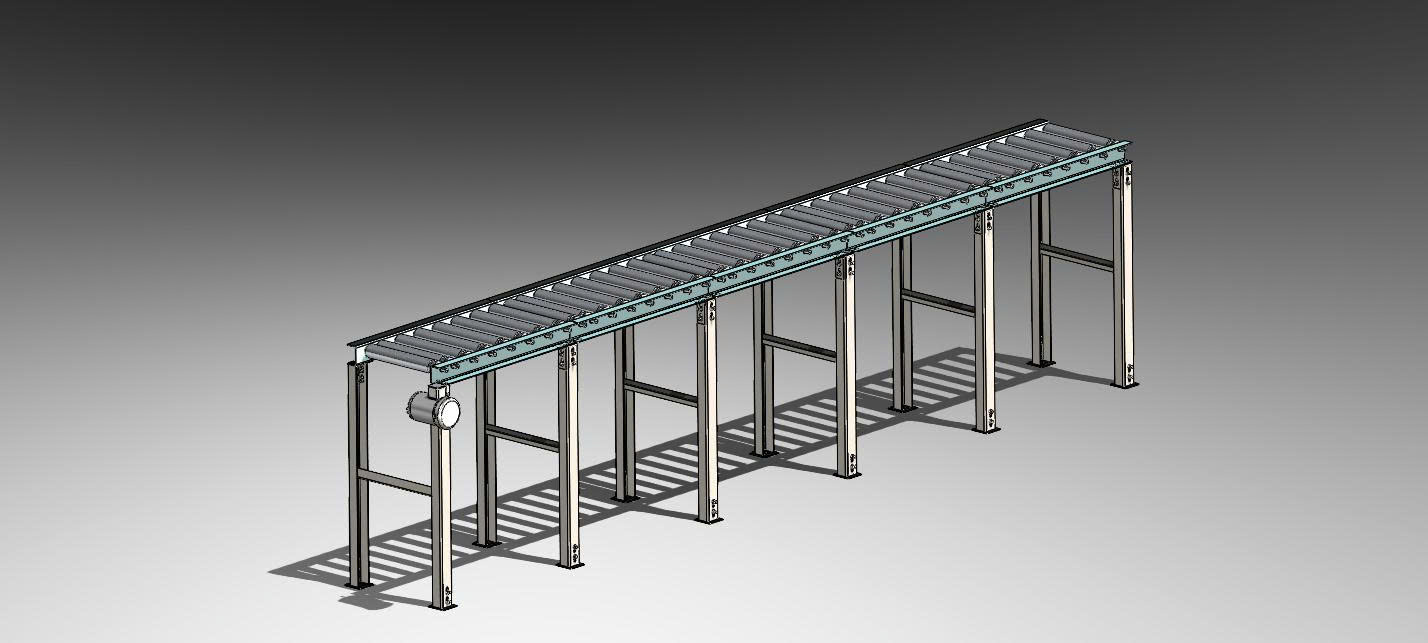 BẢN VE 3D BĂNG TẢI Motorized Roller Conveyor (CN 056)