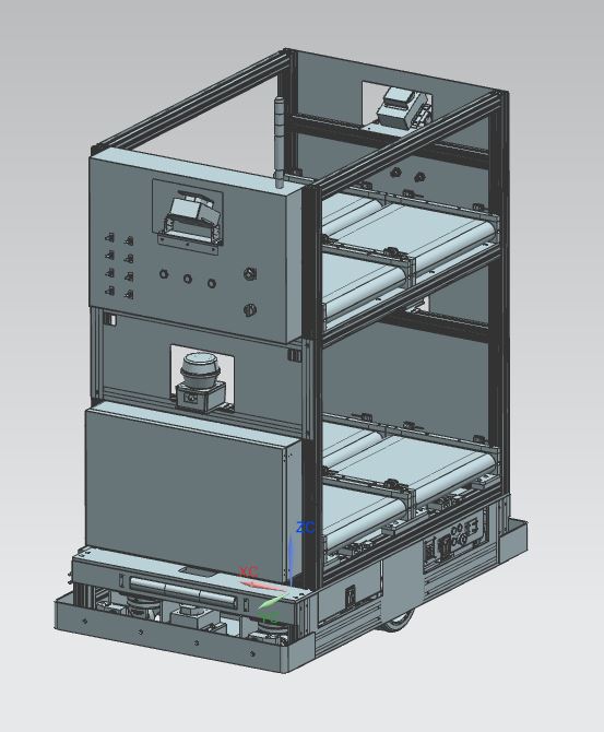 BẢN VẼ 3D XE AGV  AGV LiDAR SENSOR (CN 094)