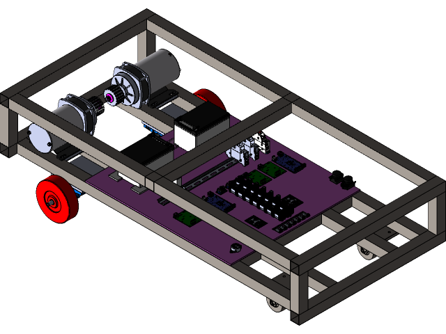 "BẢN VẼ 3D XE AGV Frame AGV " (CN 100)