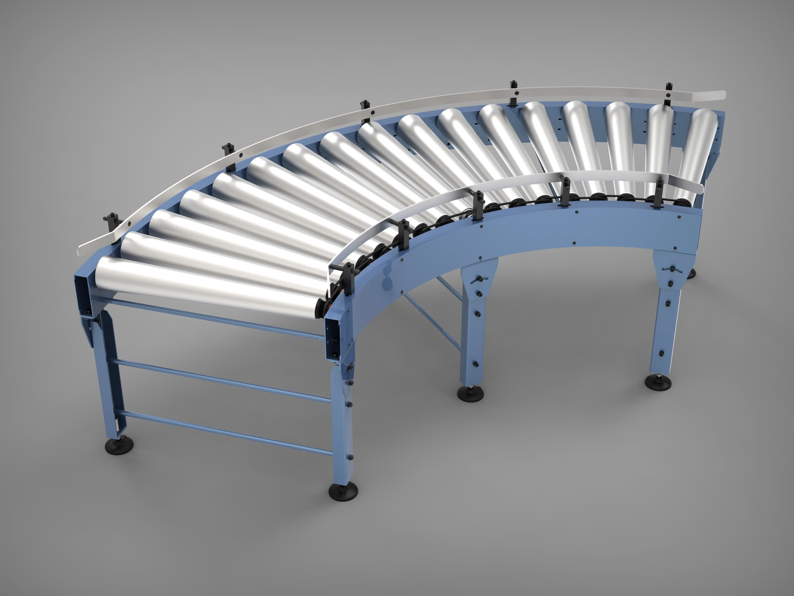 BẢN VE 3D BĂNG TẢI Roller conveyor 90 degree turning (CN 079)