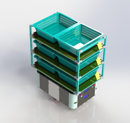 BẢN VẼ 3D XE AGV AGV Robot (CN 102)