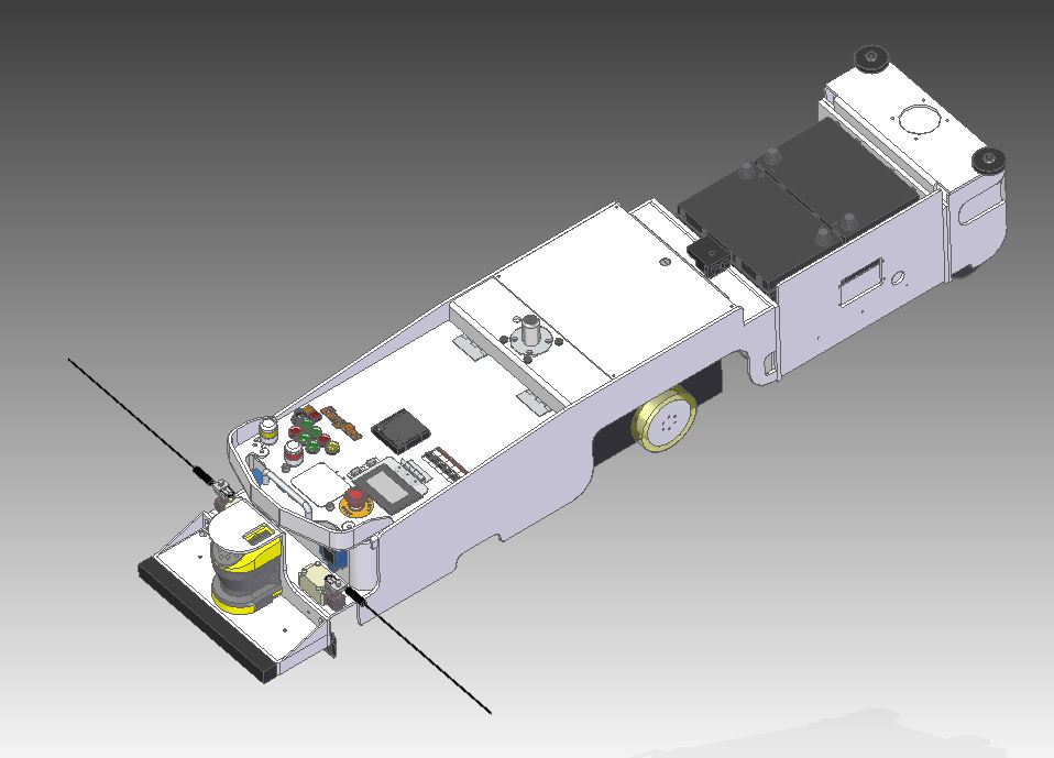 BẢN VẼ 3D XE AGV AGV 2WD (CN 107)