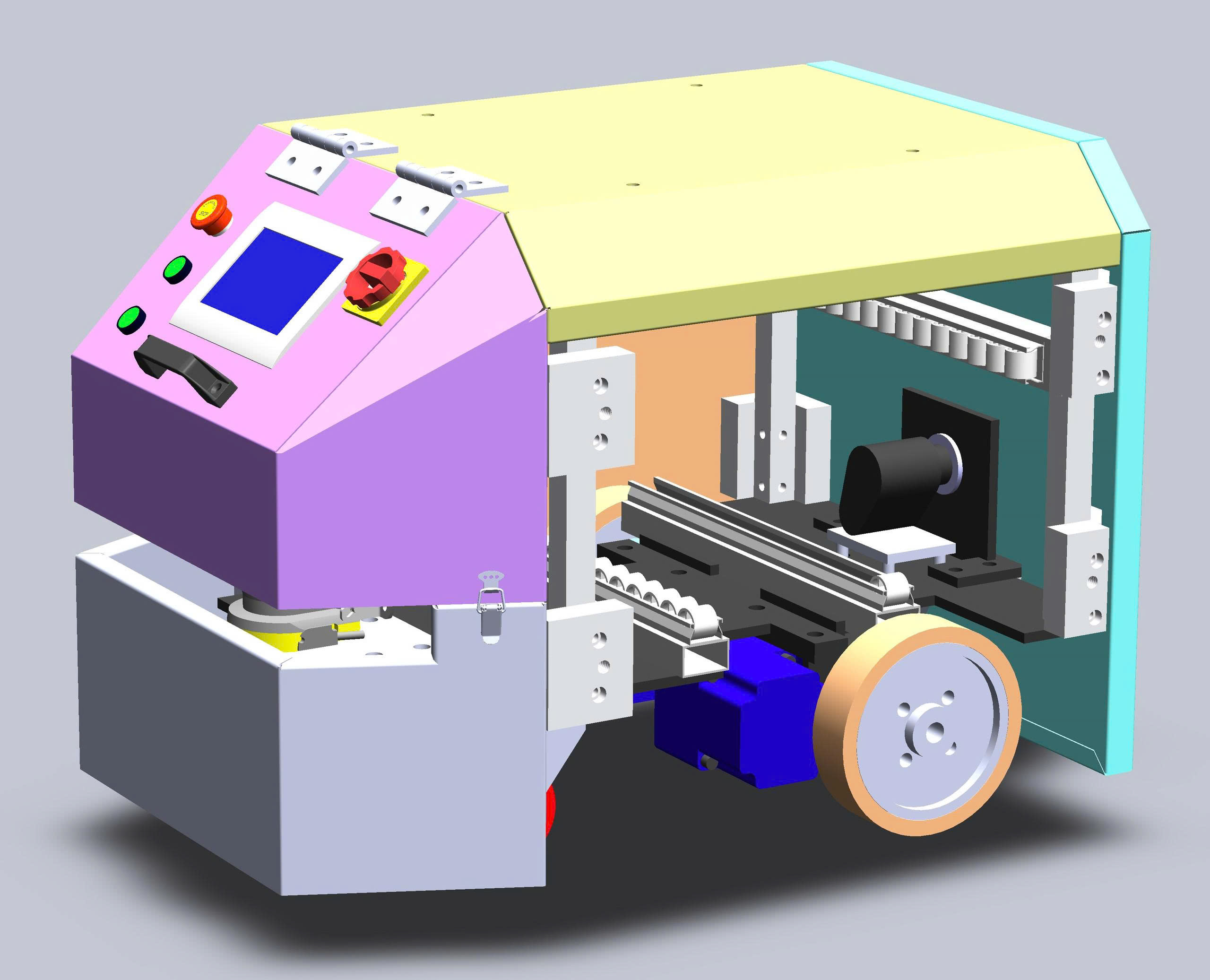 BẢN VẼ 3D XE AGV APAK'S AGV (CN 119)