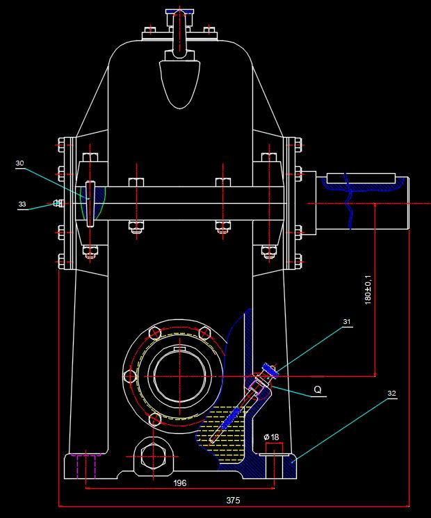 BẢN VẼ THIẾT KẾ HỘP GIẢM TỐC TRỤC VÍT MỘT CẤP (HGT_01)
