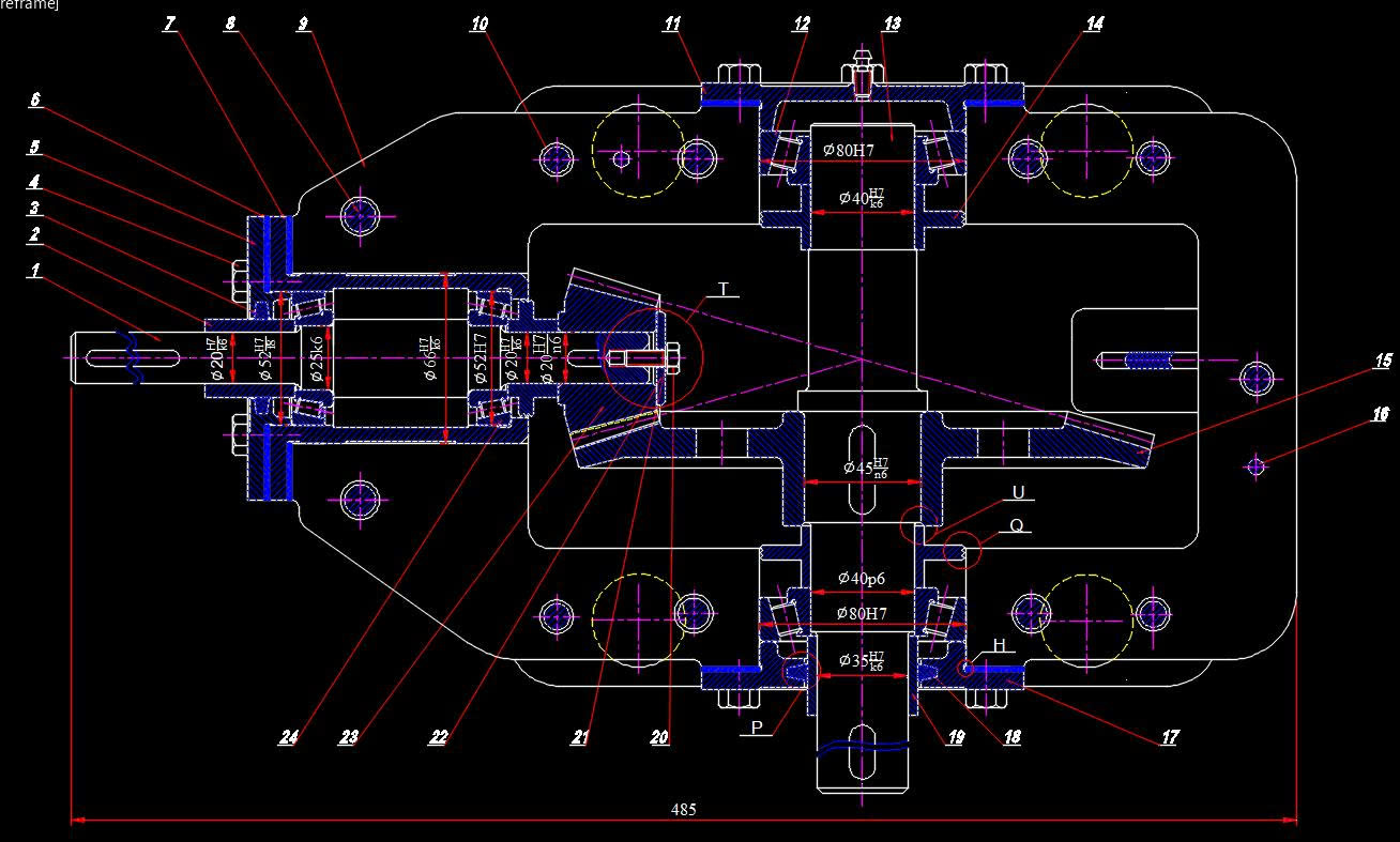 HỘP GIẢM TỐC BÁNH RĂNG CÔN MỘT CẤP _ (HGT_03)