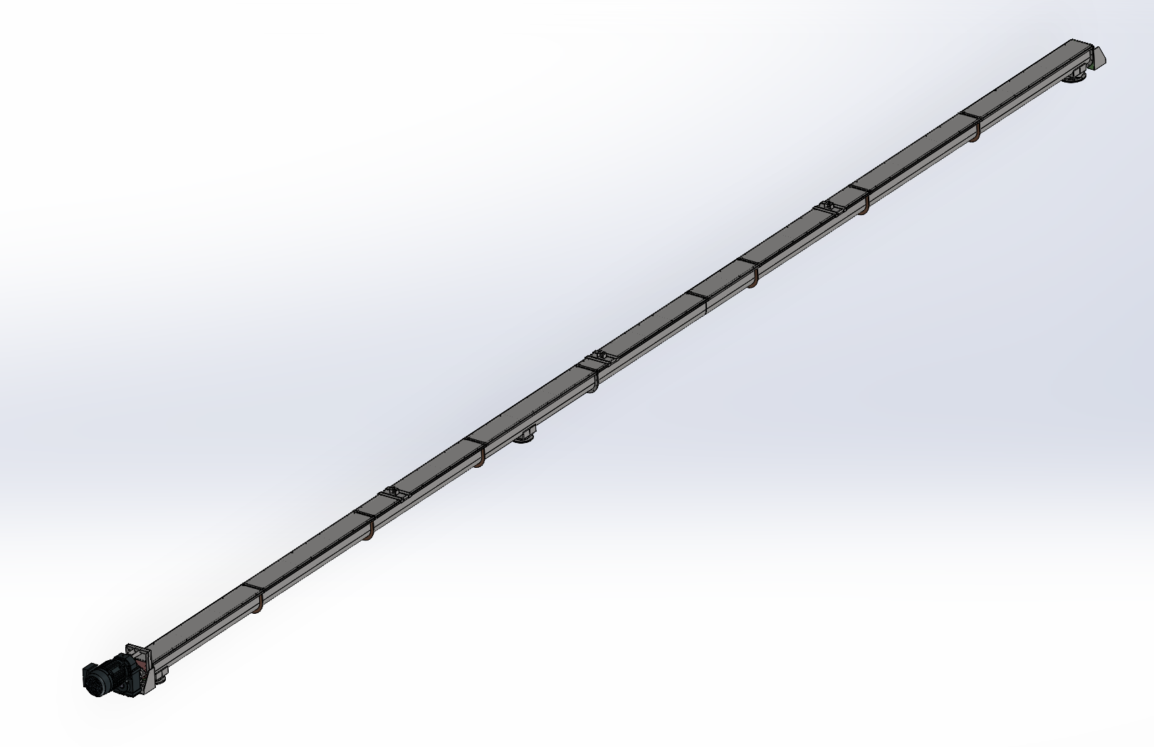 Vít tải (hoặc Băng tải vít) dài 21 mét Screw Conveyor 21m (CN 233)