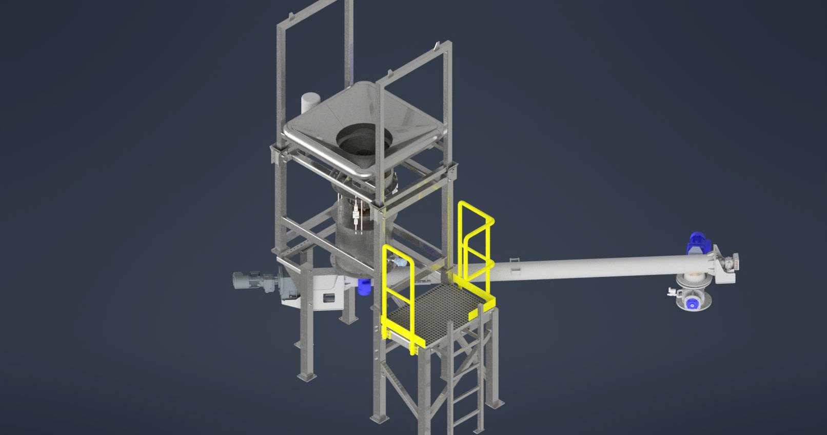 Trạm cấp liệu Vôi từ bao lớn (Big Bag) Lime feeding station from big bags (CN 247)