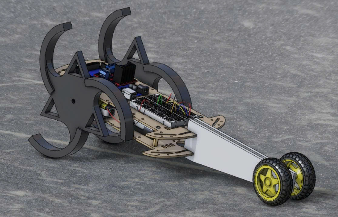 Robot bánh xe hình sao (DC 06)