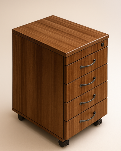 Tủ ngăn kéo di động 4 ngăn bằng gỗ (DG 14)