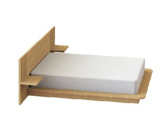 Giường gỗ sồi kiểu “lơ lửng” (DG 66)