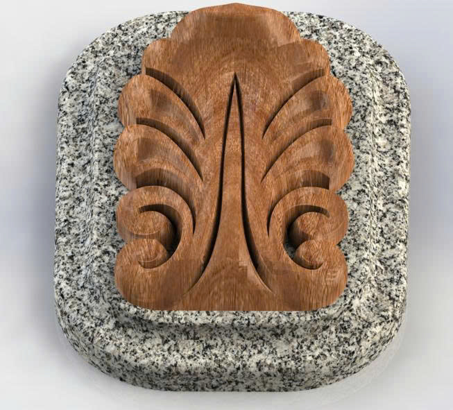 Chạm khắc lá đơn giản (DG 102)