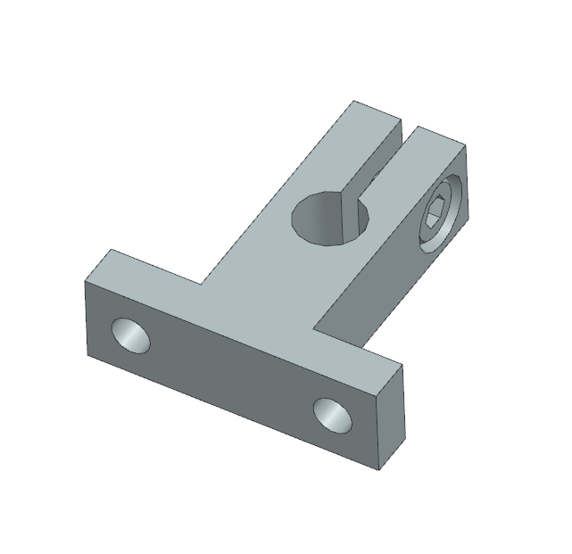 Gối đỡ trục dạng chữ T VL Thép (SHSTB) Ø3–Ø50 (GĐ 39)