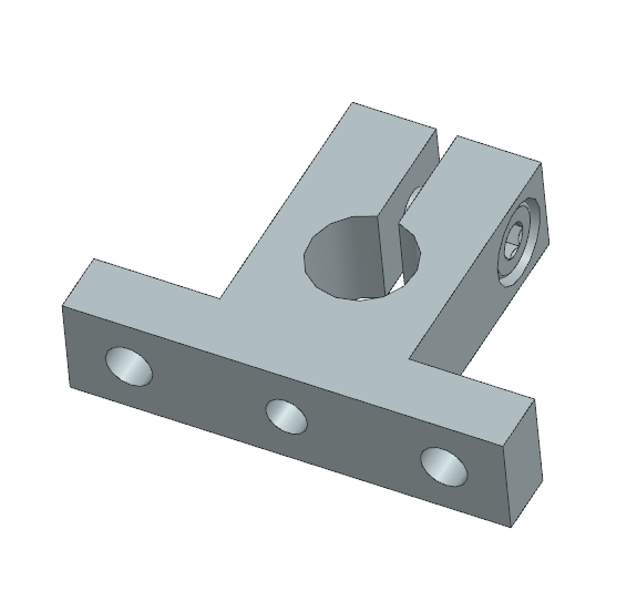 Gối đỡ trục dạng chữ T VL Thép (SHSTBK) Ø8–Ø50 (GĐ 40)