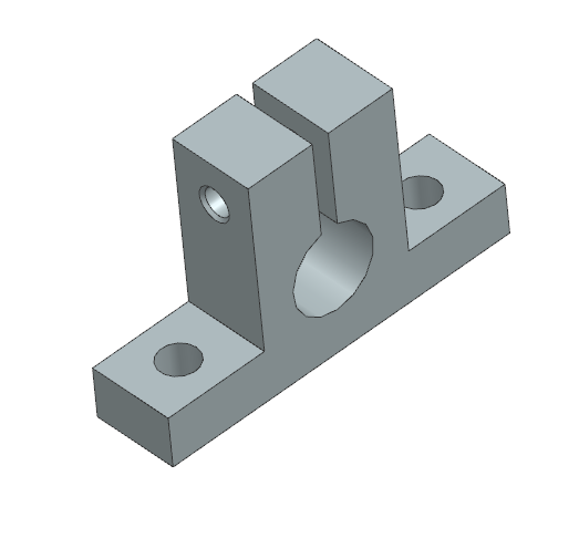 Gối đỡ trục dạng chữ T VL Thép (SHSTBH) Ø3–Ø50 (GĐ 42)