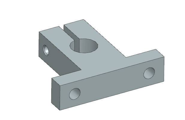 Gối đỡ trục dạng chữ T VL Thép (SHSTM) Ø3–Ø50 (GĐ 43)