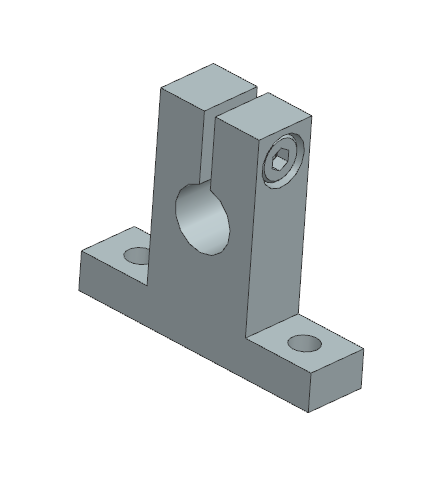 Gối đỡ trục dạng chữ T, VL NHÔM (SHSTA) Ø3–Ø50 (GĐ 49)