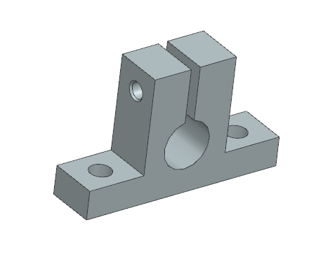Gối đỡ trục dạng chữ T, VL NHÔM (SHSTD) Ø3–Ø50 (GĐ 49)
